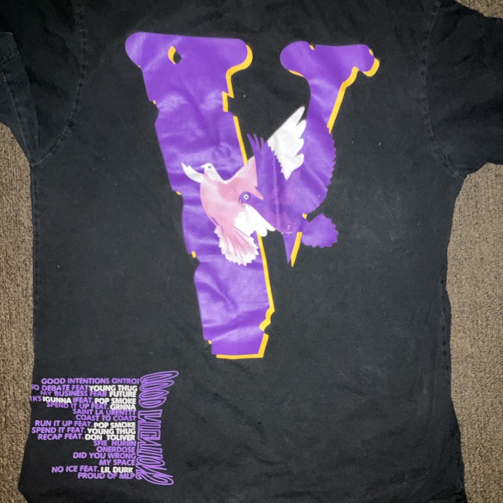 Black and purple Vlone Shirt